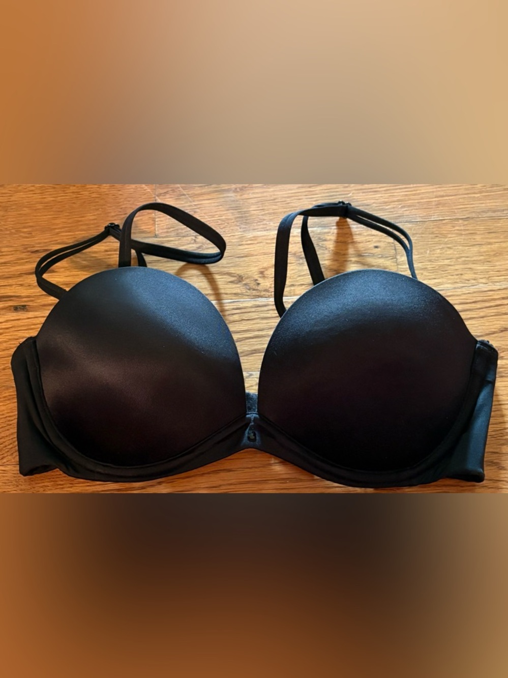 Victoria Secret Strapless Bra, Black, Size 34C, EUC